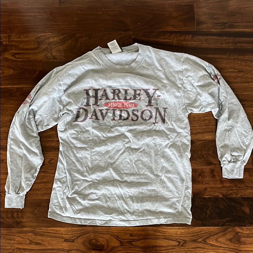Harley-Davidson Light Gray Long Sleeve Tee